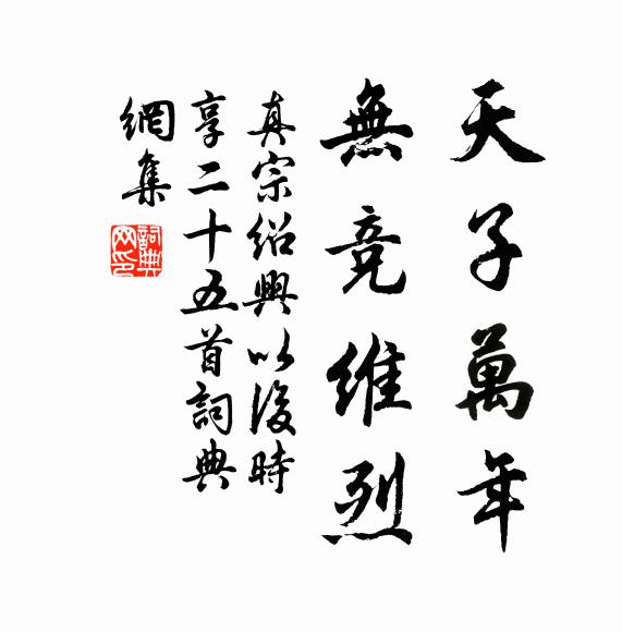 真宗天子万年，无竞维烈书法作品欣赏