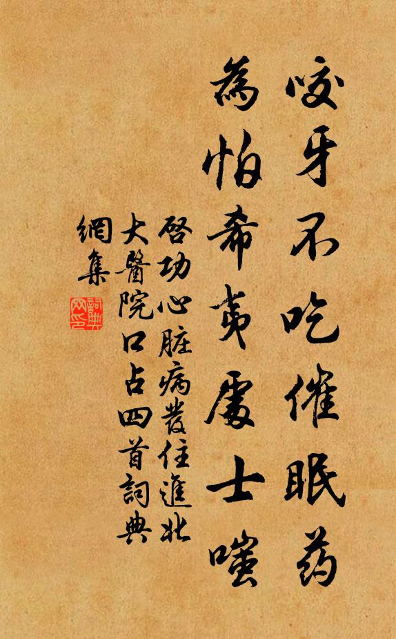启功咬牙不吃催眠药，为怕希夷处士嗤书法作品欣赏