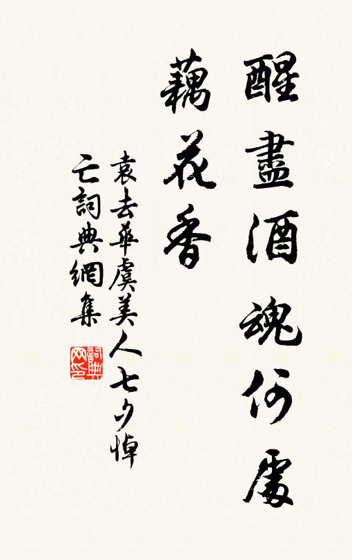 袁去华醒尽酒魂何处、藕花香书法作品欣赏