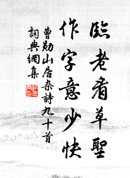 曹勋临老看草圣，作字意少快书法作品欣赏