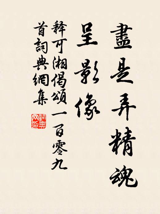 释可湘尽是弄精魂，呈影像书法作品欣赏