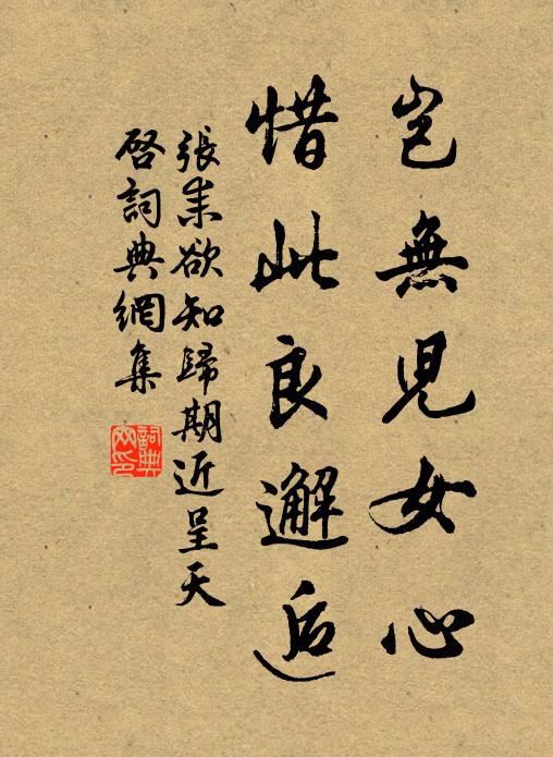 张耒岂无儿女心，惜此良邂逅书法作品欣赏