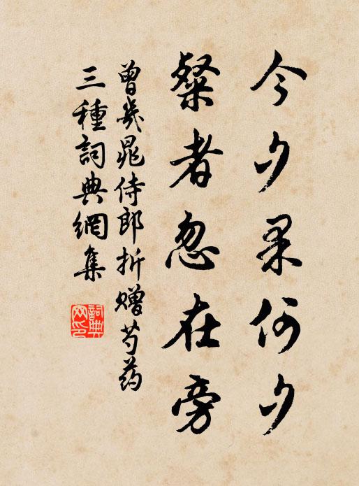 曾几今夕果何夕，粲者忽在旁书法作品欣赏