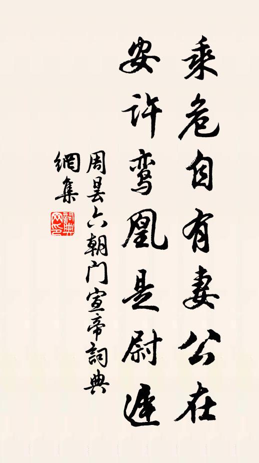 周昙乘危自有妻公在，安许鸾凰是尉迟书法作品欣赏
