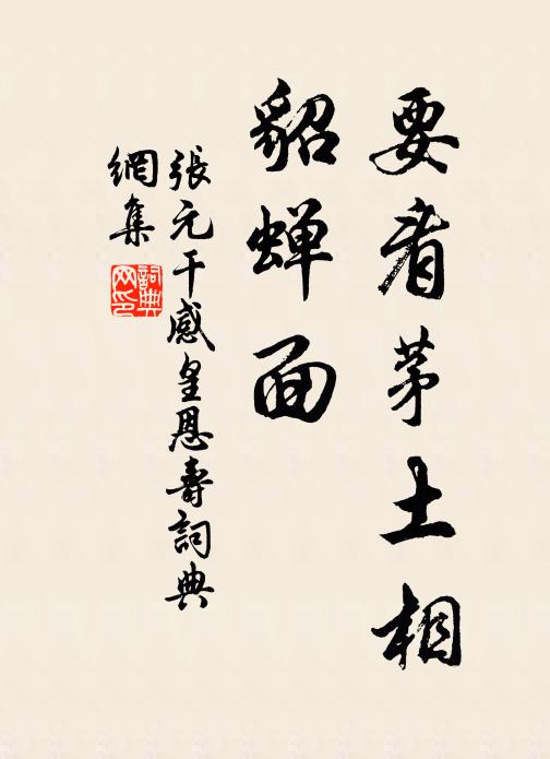张元干要看茅土相，貂蝉面书法作品欣赏