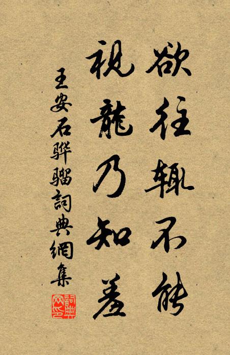 王安石欲往辄不能，视龙乃知羞书法作品欣赏