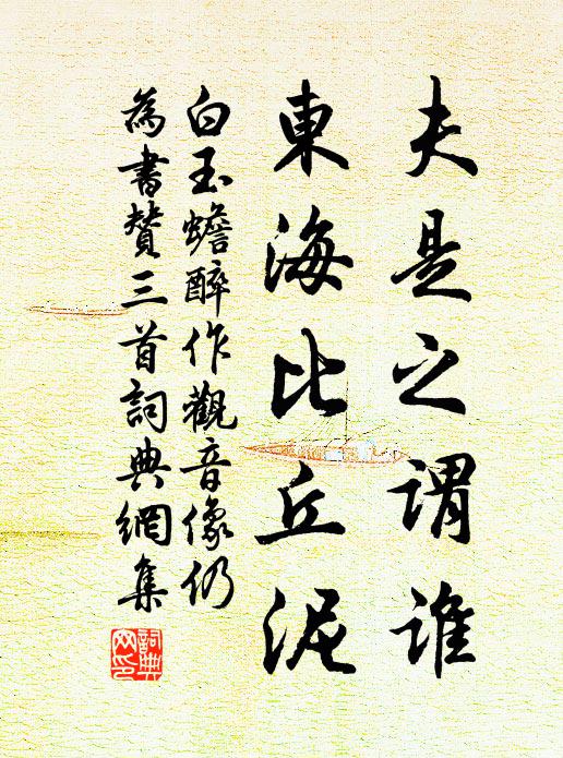 白玉蟾夫是之谓谁，东海比丘泥书法作品欣赏