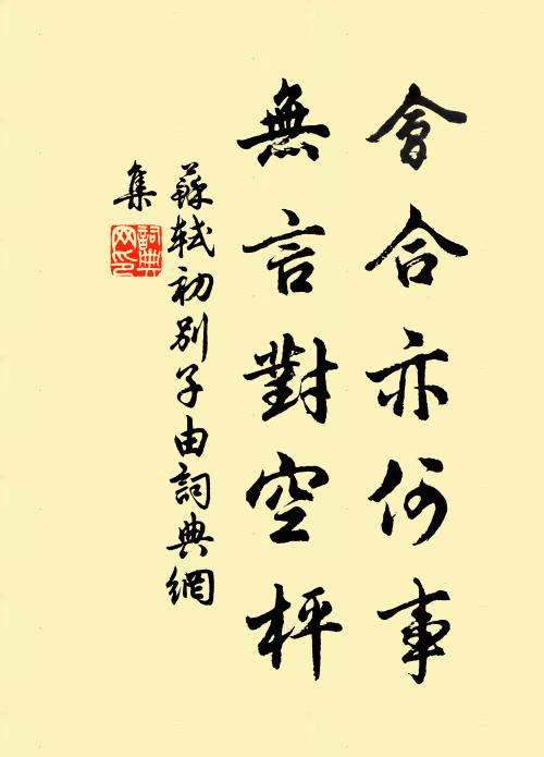 苏轼会合亦何事，无言对空枰书法作品欣赏