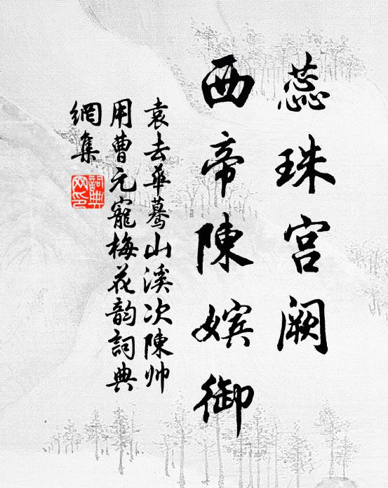 袁去华蕊珠宫阙，西帝陈嫔御书法作品欣赏