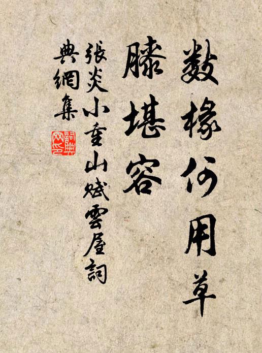 张炎数椽何用草，膝堪容书法作品欣赏