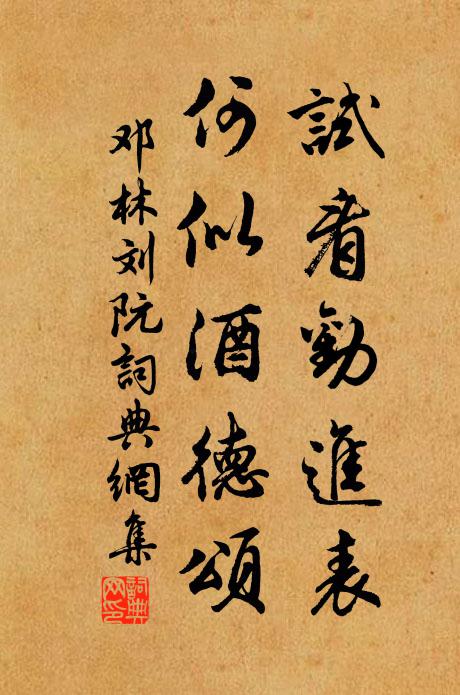 邓林试看劝进表，何似酒德颂书法作品欣赏