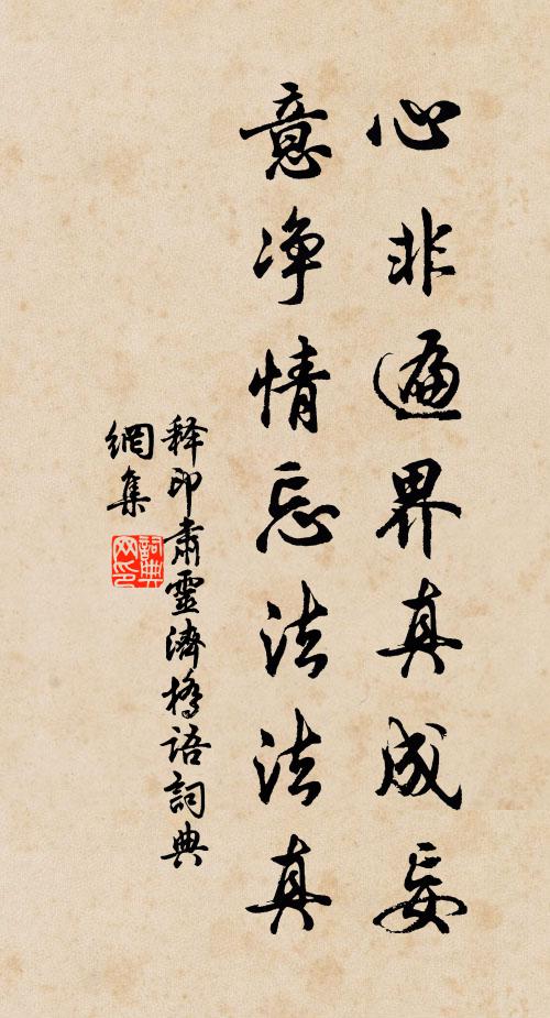 释印肃心非遍界真成妄，意净情忘法法真书法作品欣赏