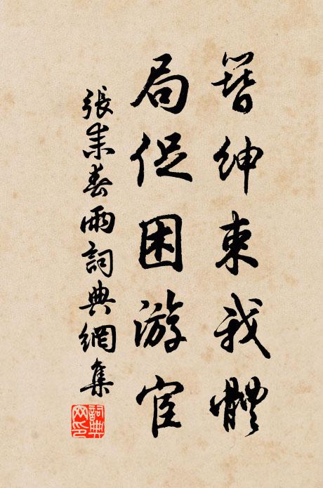 张耒簪绅束我体，局促困游宦书法作品欣赏