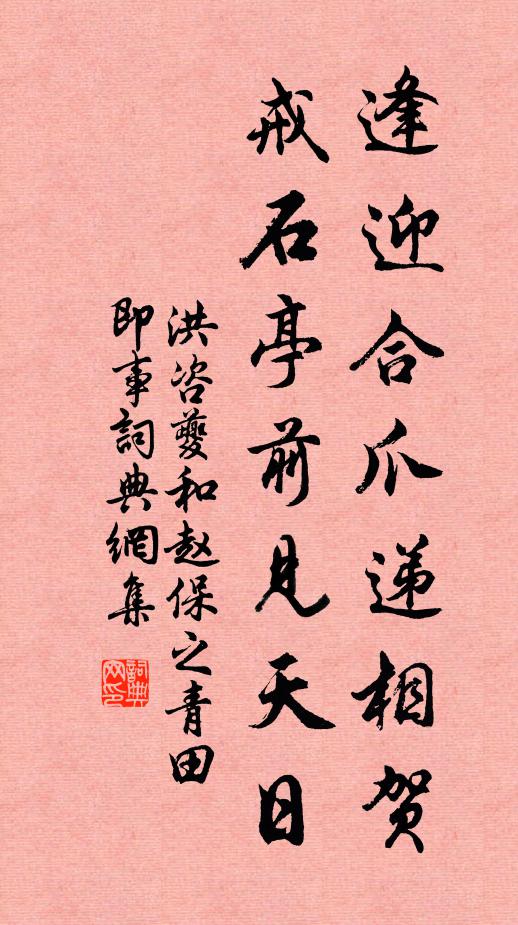 洪咨夔逢迎合爪递相贺，戒石亭前见天日书法作品欣赏