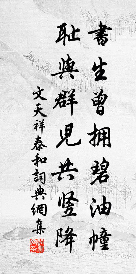 文天祥书生曾拥碧油幢,耻与群儿共竖降书法作品欣赏