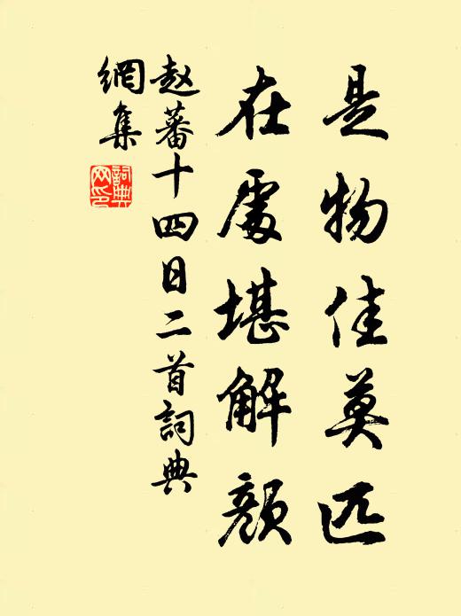 赵蕃是物佳莫匹，在处堪解颜书法作品欣赏