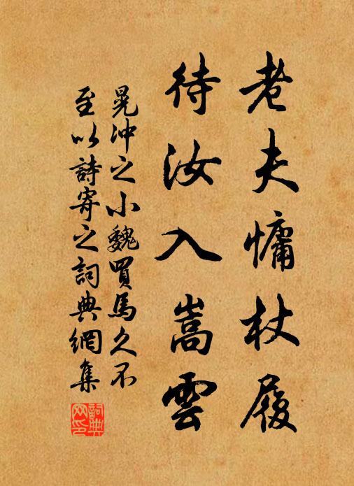 晃冲之老夫慵杖履，待汝入嵩云书法作品欣赏