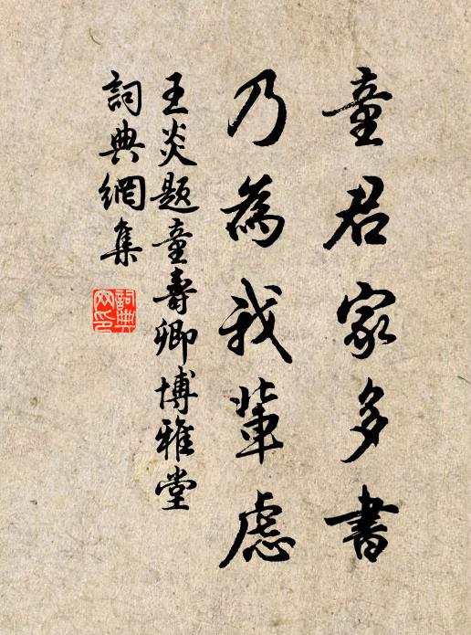 王炎童君家多书，乃为我辈虑书法作品欣赏