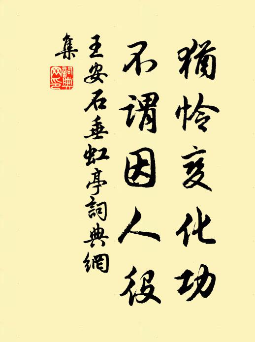 王安石犹怜变化功，不谓因人役书法作品欣赏