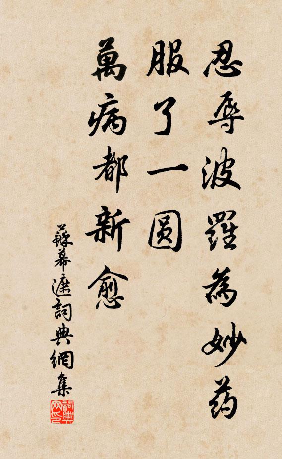 佚名忍辱波罗为妙药，服了一圆，万病都新愈书法作品欣赏