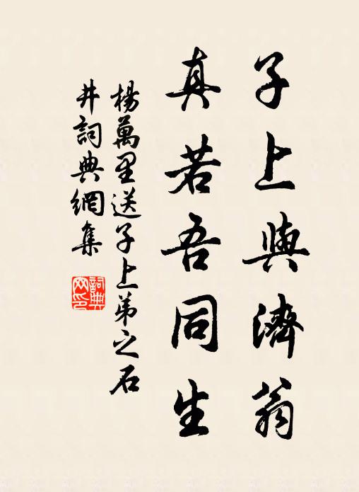 杨万里子上与济翁，真若吾同生书法作品欣赏