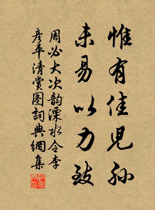 周必大惟有佳儿孙，未易以力致书法作品欣赏