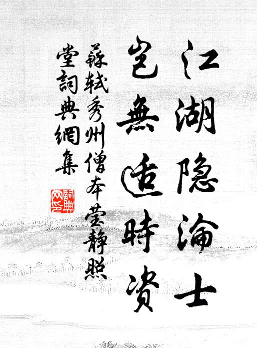 苏轼江湖隐沦士，岂无适时资书法作品欣赏