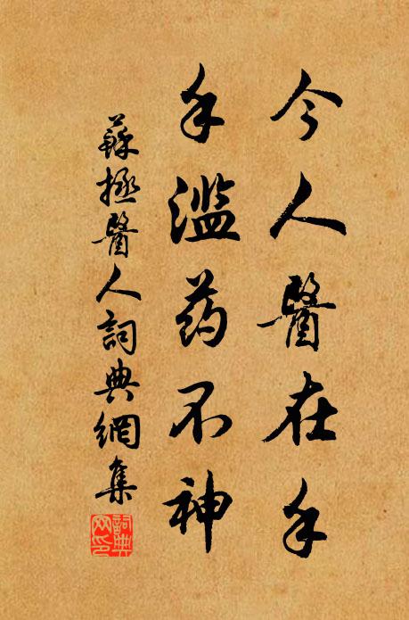 苏拯今人医在手，手滥药不神书法作品欣赏