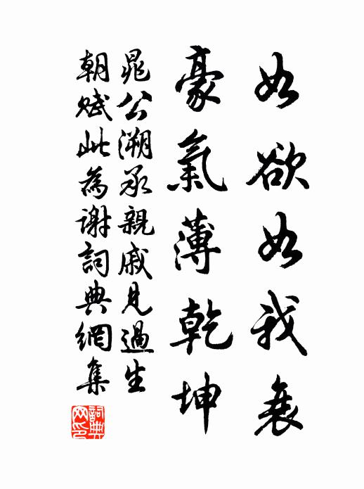 晁公溯如欲如我衰，豪气薄乾坤书法作品欣赏