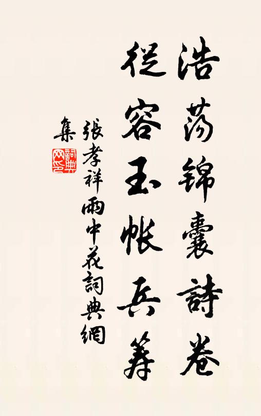 张孝祥浩荡锦囊诗卷，从容玉帐兵筹书法作品欣赏