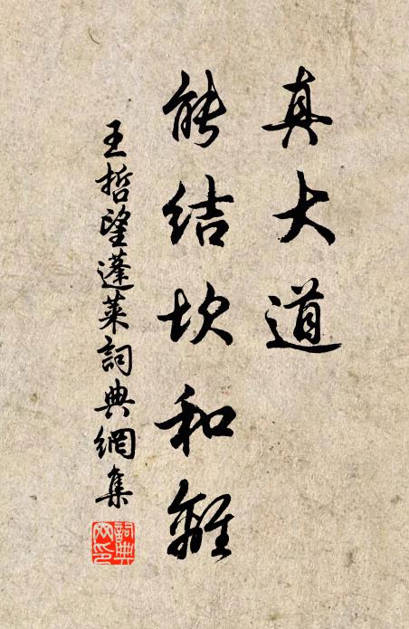 王哲真大道，能结坎和离书法作品欣赏