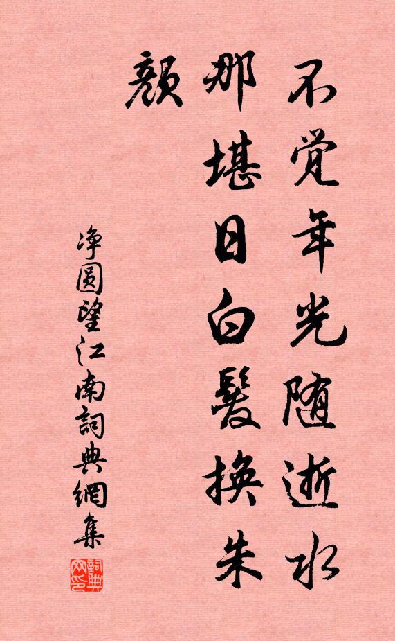 净圆不觉年光随逝水，那堪日白发换朱颜书法作品欣赏
