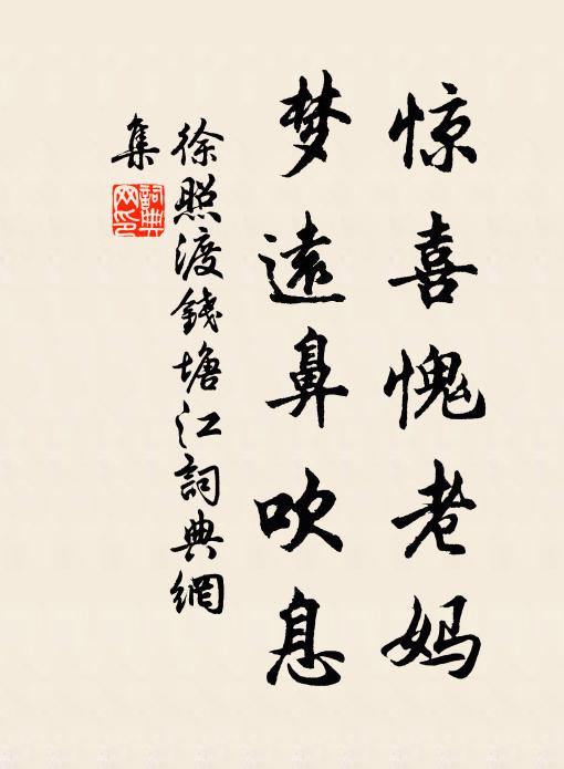 徐照惊喜愧老妈，梦远鼻吹息书法作品欣赏