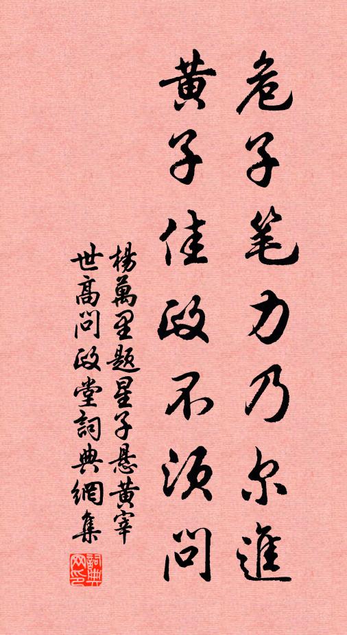 杨万里危子笔力乃尔进，黄子佳政不须问书法作品欣赏