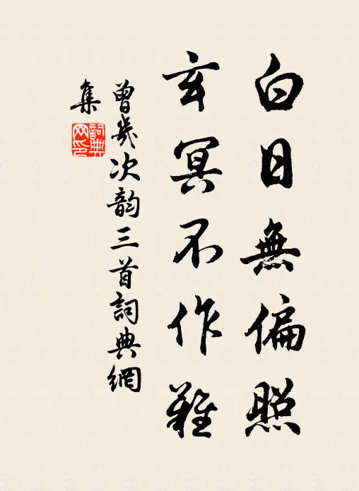 曾几白日无偏照，玄冥不作难书法作品欣赏