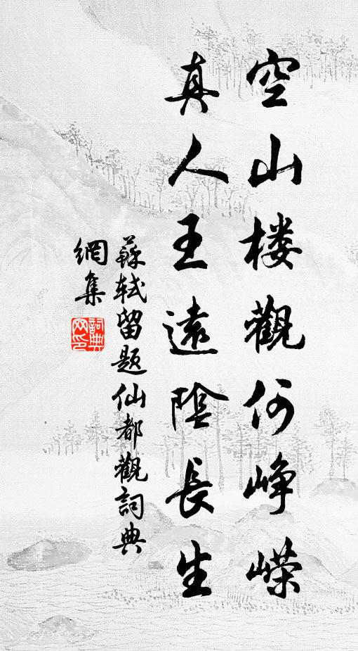 苏轼空山楼观何峥嵘，真人王远阴长生书法作品欣赏