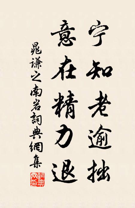 晁谦之宁知老逾拙,意在精力退书法作品欣赏