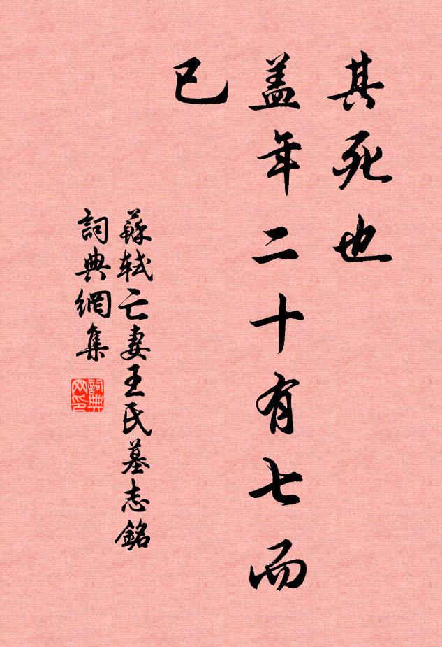 苏轼其死也,盖年二十有七而已书法作品欣赏