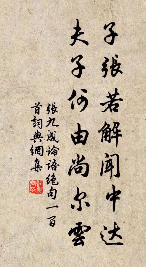 张九成子张若解闻中达，夫子何由尚尔云书法作品欣赏