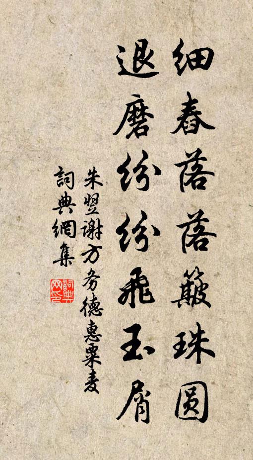 朱翌细舂落落簸珠圆，退磨纷纷飞玉屑书法作品欣赏