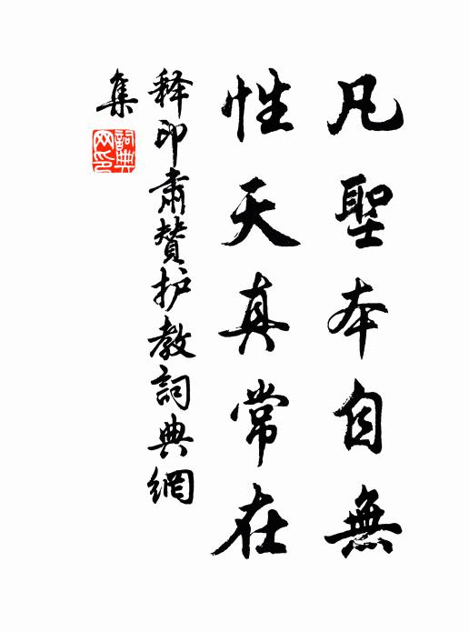 释印肃凡圣本自无，性天真常在书法作品欣赏