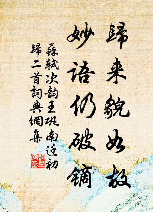 苏轼归来貌如故，妙语仍破镝书法作品欣赏