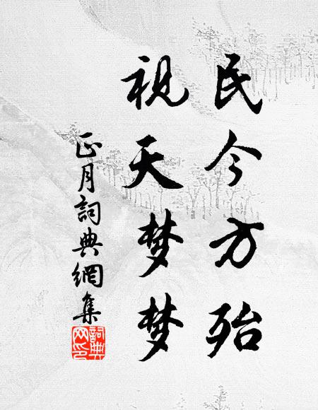 佚名民今方殆,视天梦梦书法作品欣赏