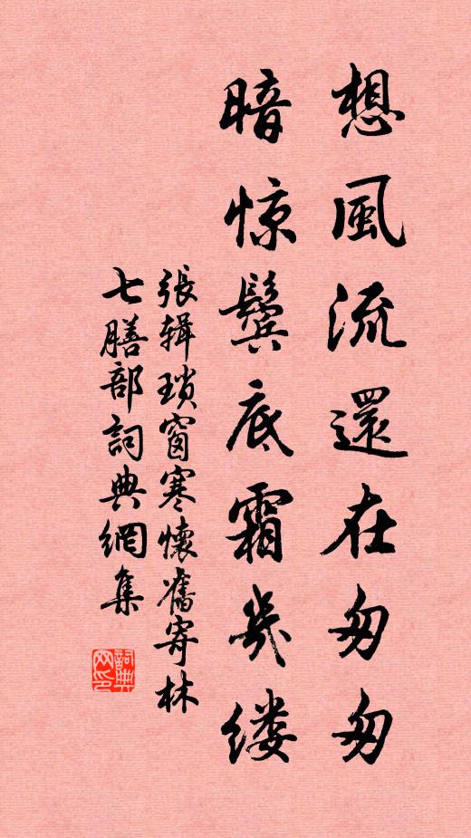 张辑想风流还在匆匆，暗惊鬓底霜几缕书法作品欣赏