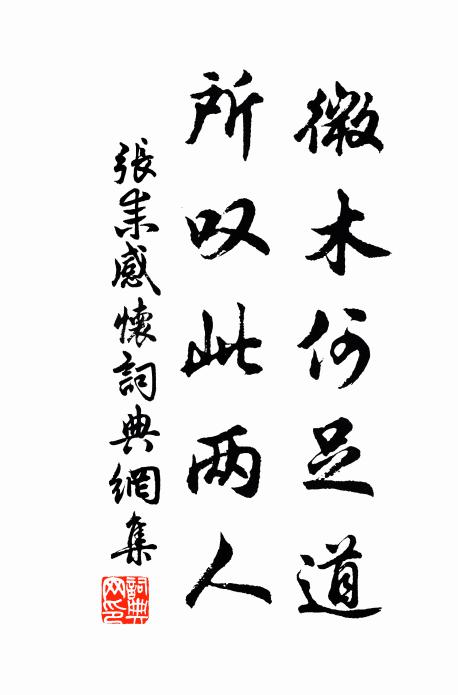 张耒微木何足道，所叹此两人书法作品欣赏
