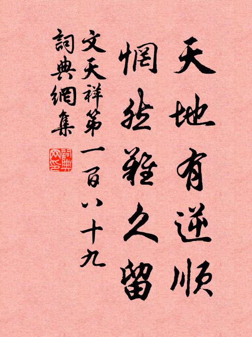 文天祥天地有逆顺，惘然难久留书法作品欣赏