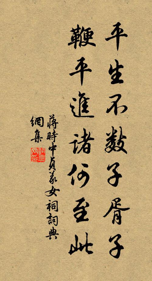 蒋时中平生不数子胥子，鞭平进诸何至此书法作品欣赏
