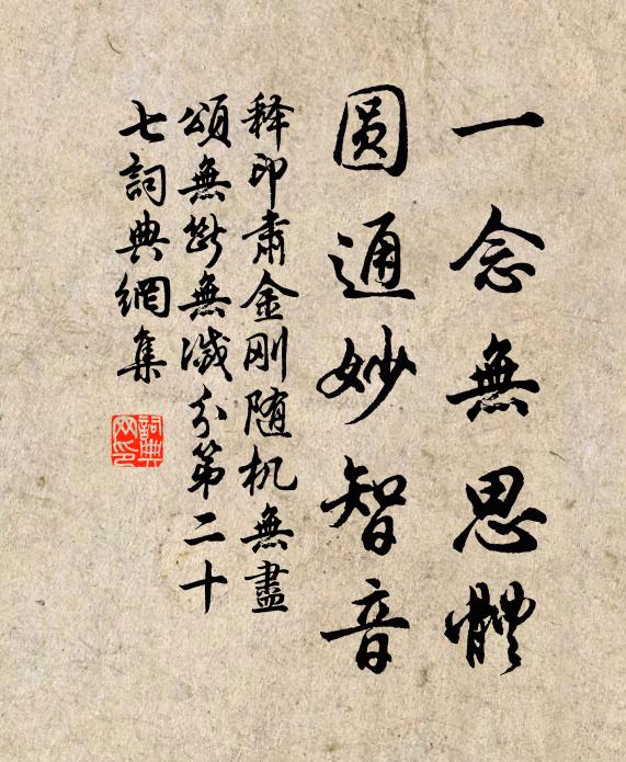 释印肃一念无思体，圆通妙智音书法作品欣赏