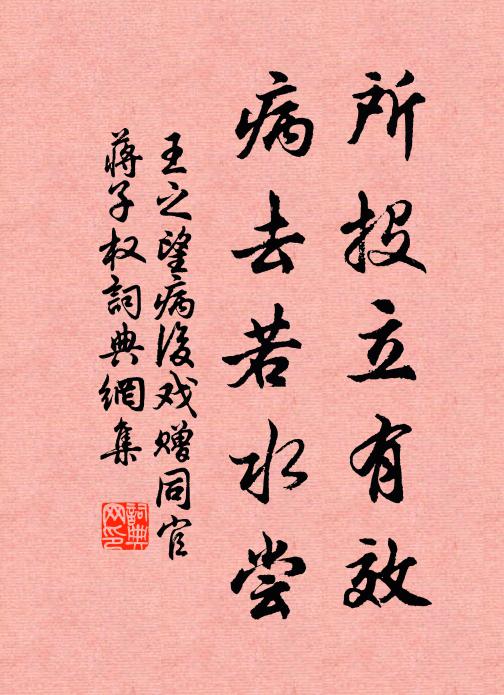 王之望所投立有效,病去若水尝书法作品欣赏