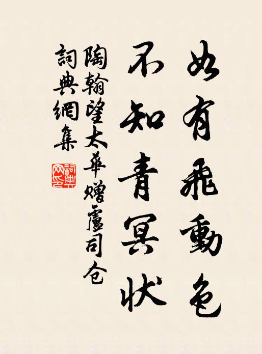 陶翰如有飞动色，不知青冥状书法作品欣赏